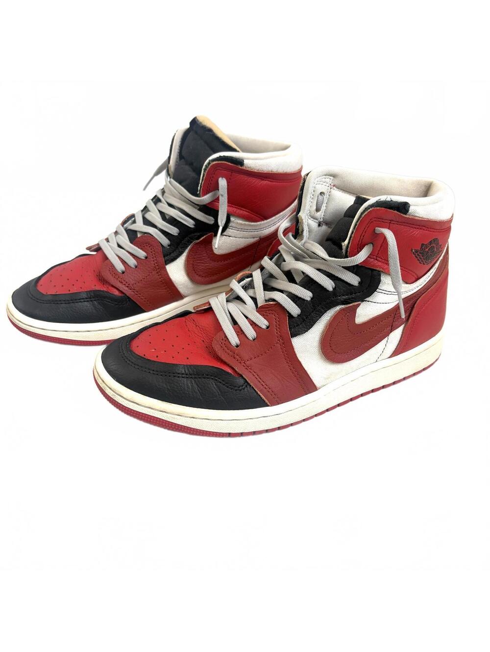 Nike | Women's Air Jordan 1 'Method of Make' High Top Sneaker Black Red Sz 10